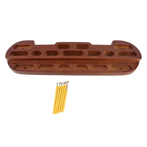 Naroote Wooden Hangboard, Climbing Fingerboard for Grip Strengthening & Pull Up Training, Various Lengths & Depths of Finger Holds for Comfort & Safety