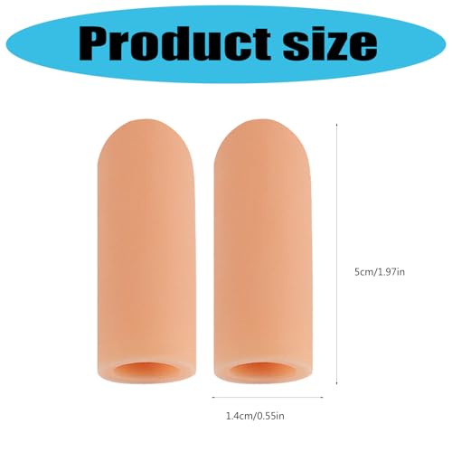 1pair High Elasticities Finger Guard Reusable Finger Protecting Sleeves for Extended Wear Comfortable