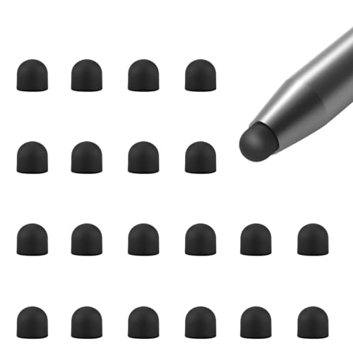 20Pcs Replacement Tips Silicone Rubber Touch Screen Pens Tips for Touch Pen (8 * 8mm) - color: 8*8mm