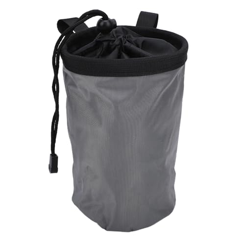 Alomejor Climbing Chalk Bag, Oxford Fabric Chalk Pouch with Fleece Lining, Adjustable Drawstring and Zipper Pocket, 19 X 12.5 X 12.5 Cm for Rock Climbing Gymnastics Weightlifting