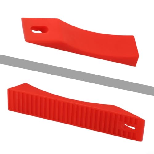 Silicone Deadlift Wedge for Weight Lifting Barbell, Non-Slip Blocks for Powerlifting and Strength Training(Red) - size: Red