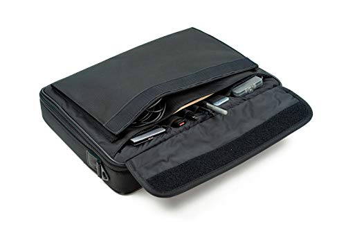 MCY LT15 Rugged 15-inch Laptop Messenger Suitcase Bag with ABS Hard Shell Frames - Black - size: 15-inch