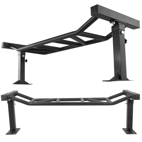 47 Inch Heavy Duty Multi-Grip Chin Up Bar, Adjustable Height & Supports Up to 600 Lbs, Home Gym Fitness Trainer for Workout & Strength Training Equipment