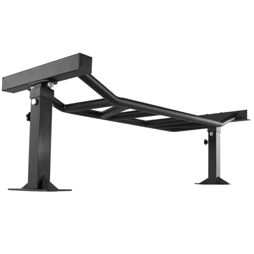 47 Inch Ceiling Mount Pull Up Bar, Adjustable Height Multi-Grip Indoor Chin-Up Bar, Home Gym Fitness Trainer for Workout & Strength Training Equipment