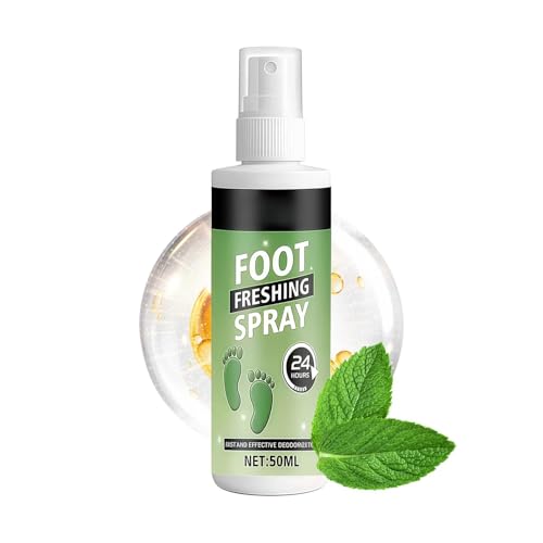 Shoe Odor Spray | 60ml Powerful Long-Lasting Remover,Shoe Smell Remover - for Leather Boots Footwear Tennis Hockey Closet Home Sneaker