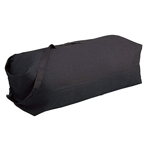 Stansport Deluxe Duffel Bag with Shoulder Strap - color: Black, size: 42" X 12" X 12"