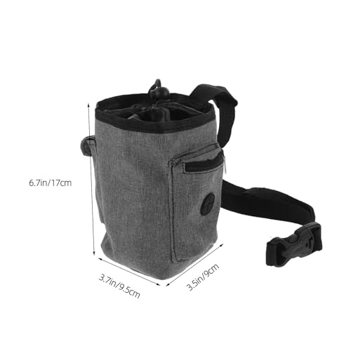 Hemobllo Anti-Slip Oxford Cloth Climbing Chalk Bag with Zippered Pocket and Secure Closure Gymnastics and Rock Climbing Chalk Bucket with Portable Waist Pouch for Outdoor Training