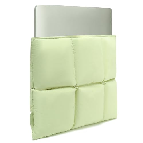Puffy Laptop Sleeve 15inch 16 inch, Sage Green | Pillow Shape Laptop Sleeve, Compatible MacBook Air 15 in M4 2025 & MacBook Pro 15/16 in M1 M2 M3 M4 M5 2024 - color: Sage Green, size: For 15"-16" MBA/MAP M4 M3 M2 M1