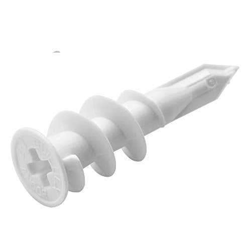 Wideskall® Self Drilling Drywall Nylon Anchors Fit #6 - #8 Fastener Screws (Pack of 24) - style: Pack of 24