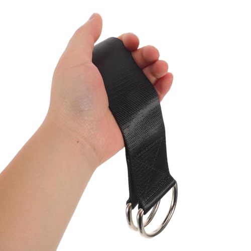 Dumbbell and Barbell Loading Straps with Reliable Attachment 2pcs with Nylon Material Black Color, Sturdy Weightlifting for Weight Plates Designed for Commercial Fitness and