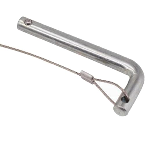 Weight Stack Pin with Pull Rope Portable Heavy Duty L Shaped Handle Weight Loading Pin for Fitness Device Accessories - size: 10mmx65mm