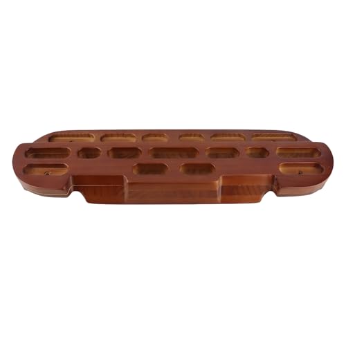 Naroote Wooden Hangboard, Climbing Fingerboard for Grip Strengthening & Pull Up Training, Various Lengths & Depths of Finger Holds for Comfort & Safety