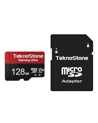 128GB Gaming MicroSDXC TF Memory Card with Adapter 1 Pack | 100MB/s Read 50MB/s Write UHS-I C10 U3 V30 A1 for Nintendo Switch 1 Steam Deck ROG Ally Console Tablets Phone - size: Gaming 128GB