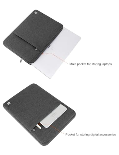 DOMISO 17 inch Laptop Sleeve Case Notebook Bag Protective Carrying Handbag for 17.3" Dell Inspiron/MSI GS73VR Stealth Pro/IdeaPad 300 320 321/HP Envy 17/LG Gram 17"/ASUS ROG Strix GL702VS,Dark Grey - color: Dark Grey, size: 17 inch