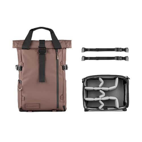 WANDRD PRVKE Rolltop 31L V4 Photography Bundle – Expandable Travel Camera Backpack with Essential Camera Cube and Laptop Sleeve - color: Atacama Clay, size: 31L (Photography Bundle), style: Rolltop