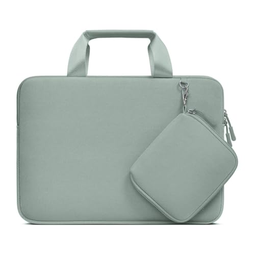 MOSISO Laptop Case 13 inch, Laptop Sleeve Carry Computer Bag | Compatible with MacBook Neo 13/Air M5 M4 M3 M2 M1/Pro M2 M1, Neoprene Bag with Handle&Detachable Small Case, Antique Green - color: Antique Green, size: 13 inch