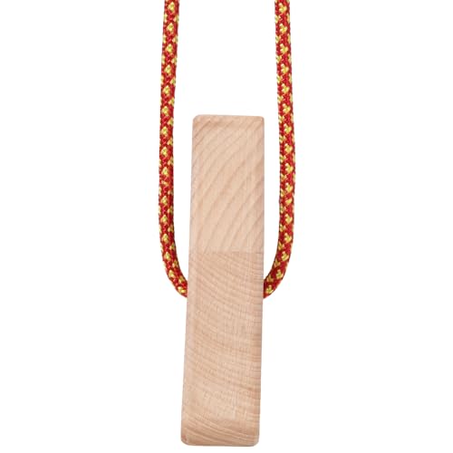 Rock Climbing Hangboard, 2Pcs Triangle Hang Board for Climbing Finger Strength, Rope-Mounted Portable Fingerboard Trainer with Multiple Grip Holds, Lightweight Wooden Design