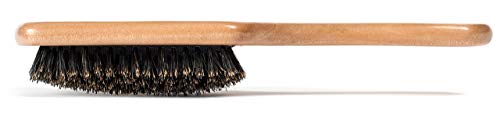 GranNaturals Boar Bristle Smoothing Hair Brush for Women and Men - Medium/Soft Bristles - Natural Wooden Large Flat Square Paddle Hairbrush for Fine, Thin, Straight, Long, or Short Hair