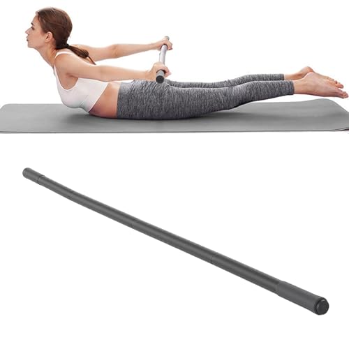 ZJchao Yoga Stick, Multifunctional Stretching Bar with 4 Steel Bars and Non Slip Handles for Shoulder Mobility, Flexibility and Balance Training in Yoga and Fitness