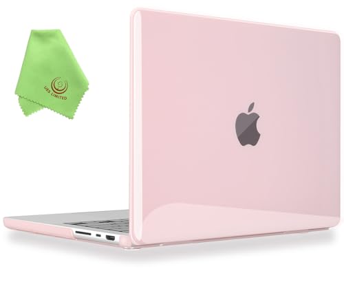 UESWILL Compatible with MacBook Pro 16 inch Case 2021-2026 Release M5 M4 M3 M2 M1 Pro Max chip Model: A3429 A3428 A3403 A3186 A2991 A2780 A2485, Glossy Hard Shell Cover, Jelly Pink - color: Jelly Pink, size: MacBook Pro 16" (M1 M2 M3 M4 M5)