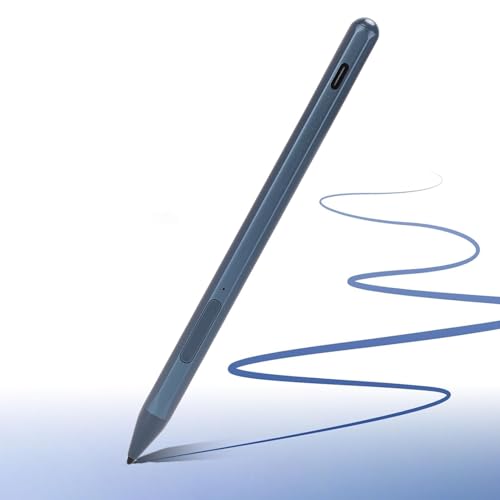 Rechargeable Stylus Pen for 16 13 Touchscreen Laptops, 4096 Pressure Levels Tilt Active Pen MPP 2.0 with Palm Rejection Eraser Shortcut Buttons (Blue) - color: Blue