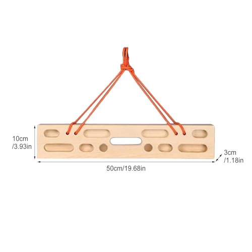 Climbing Fingerboard Heavy Duty Wooden Trainer | Rock Climbing Pull Up Bar Grip Trainer for Climbers Beginner Men Women Home Gym Indoor Fitness Workout