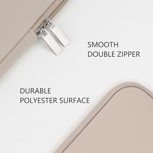 RAINYEAR 13 Inch Laptop Sleeve Case Padded Carrying Bag, Khaki | Slim Protective Soft Zipper Computer Cover for 13.3 inch MacBook Air/Pro M1 M2 M3 M4 M5 A3449 A3240 A3113 A2681 A2338 - color: Khaki, size: 13"