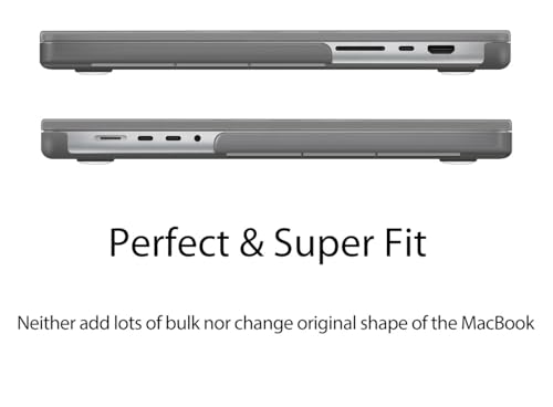 UESWILL Compatible with MacBook Pro 16 inch Case 2021-2026 Release M5 M4 M3 M2 M1 Pro Max chip Model: A3429 A3428 A3403 A3186 A2991 A2780 A2485, Matte Hard Shell Cover, Gray - color: Gray, size: MacBook Pro 16" (M1 M2 M3 M4 M5)