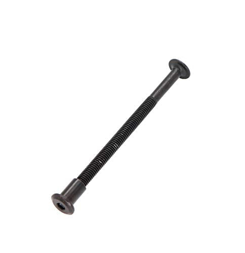 10-Pack M6x80mm Black Socket Cap Screws Barrel Nuts Kit for Crib Furniture Bed - size: M6 x 80mm (10 pcs)