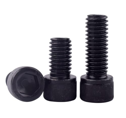 10Pcs 3/8-16 x 1 Socket Head Cap Screws Bolts, 12.9 Grade Alloy Steel Black Oxide Finish, Allen Hex Drive, UNC Coarse Full Thread - size: 3/8-16 x 1" (10PCS)