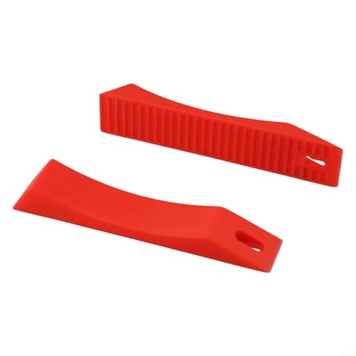 Silicone Deadlift Wedge Blocks, for Weight Lifting, Anti-Slip Barbell Loading Pads, for Powerlifting Squat, Portable Gym Accessories to Load Plates Easy(Red) - size: Red