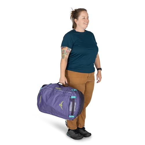 Osprey Transporter Lightweight Travel Duffel Bag - Extra Large Water Resistant Durable Gear Bag for Men and Women - color: Raven Black, style: 40l