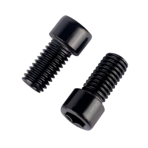 6Pcs Bike Screws M6x10 12 16 18 20 25 30 35mm Stainless Steel Socket Head Cap Allen Hex Bolt (Black, M6 x12mm) - color: Black, size: M6 x12mm