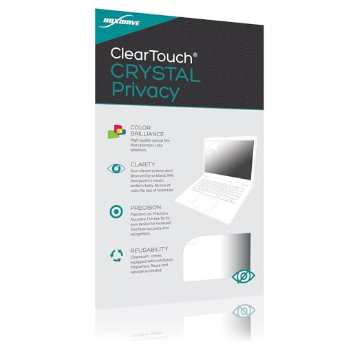 BoxWave Screen Protector Compatible with ACEMAGIC AX15 Windows 11 Laptop (15.6 in) - ClearTouch Crystal Privacy (2-Pack), Privacy Screen Protector Flexible Film Clear
