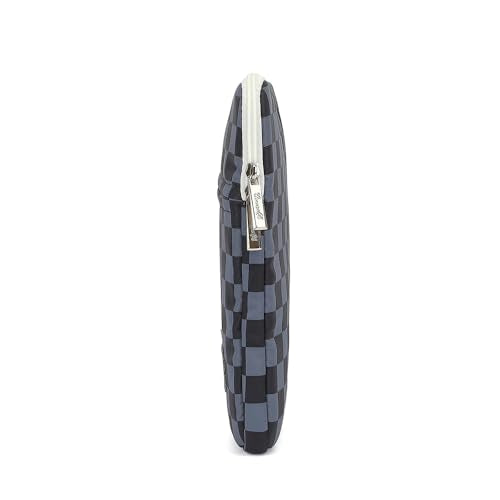 Canvaslife Black Checker Pattern Laptop Sleeve Case Cover with Pocket for MacBook Pro 14 inch and 14 inch-14.4 inch HP, Lenovo, Dell, ASUS, Acer Notebook Computer - color: Black Checker, size: 14 inch / 14.0 inch