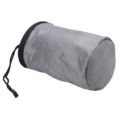 Alomejor Climbing Chalk Bag, Oxford Fabric Chalk Pouch with Fleece Lining, Adjustable Drawstring and Zipper Pocket, 19 X 12.5 X 12.5 Cm for Rock Climbing Gymnastics Weightlifting