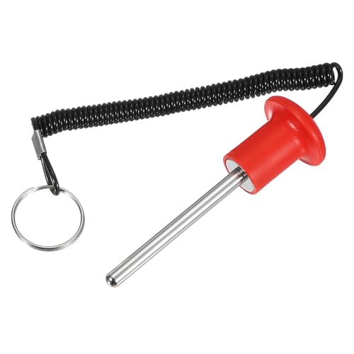 Gym Pin Weight Stack Pin Strength Training Lifting Equipment Replacement with Pull Rope Fitting for Club - color: Red, size: 0.3 x 3.1 Inch