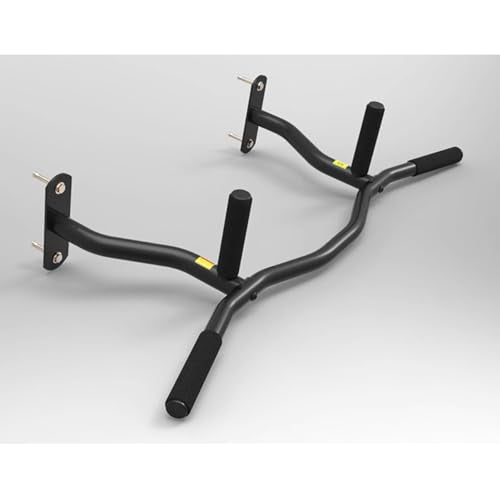 Joist Mount Pull Up Bar, Ceiling Mount Pull Up, Strength Training Pull-Up Bars, Bar with Multi-Grip Foam Grip, 40'' Wide, Pull Up Bar for Home Gym,Black-Straightrod - color: Black, size: Straightrod