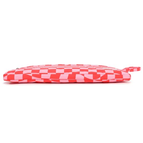 Pink Checkered Laptop Sleeve Case with Handle and Pockets for MacBook Pro 16 and 15 Inch,15.6 Inch Laptop - color: Pink Checkered, size: 15 inch-15.6 inch