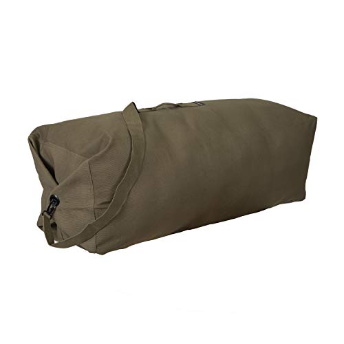 Stansport Deluxe Duffel Bag with Shoulder Strap - color: Olive Green, size: 50" X 14.5" X 14.5"