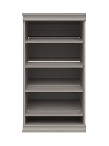 ClosetMaid Modular Storage Shelf Unit with Angled Shoe Shelves, Taupe - color: Taupe