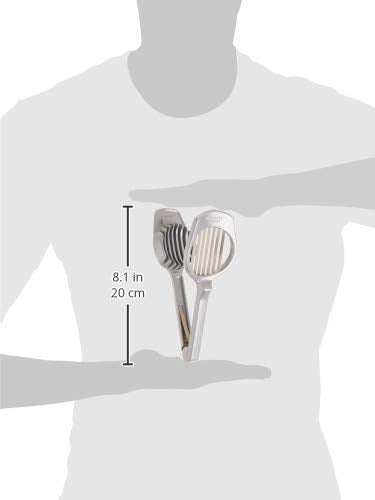 Westmark Mushroom & Egg Slicer – Heavy-Duty Aluminum Cutter with 7 Stainless Steel Blades for Even Slices, Multi-Purpose Food Slicer for Mushrooms, Eggs, Strawberries & Kiwi, Kitchen Essentials