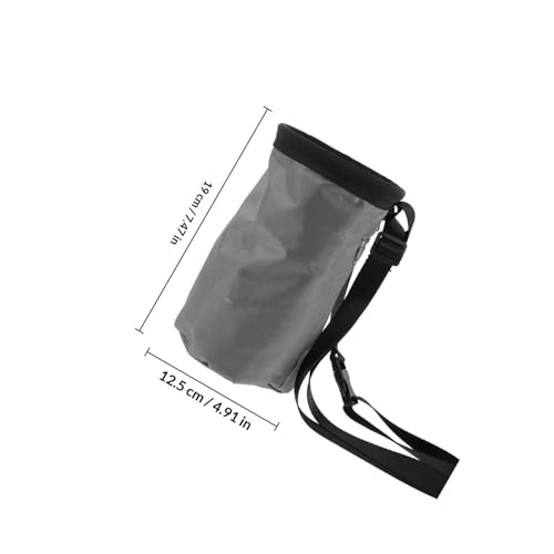 GARVALON Anti-Slip Chalk Bag for Rock Climbing and Bouldering with Wear-Resistant Oxford Fabric and Fleece Material, Portable Powder Bag Suitable for Outdoor Mountaineering and Climbing