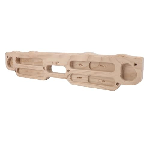 Pomya Finger Strength Training Board for Climbing | Solid Wood Hangboard with Mounting Kit, Bouldering Board for Home Gym Pull Up Bar
