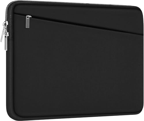 Laptop Sleeve 15.6 inch, Durable Slim Computer Carrying Bag Protective Case | Laptop Case, Computer Sleeve Handbag with Front Pocket, Laptop Cover for 15-16 Inch HP, Dell, Lenovo, Asus, Notebook, Black - color: Black, size: 15.6 Inch