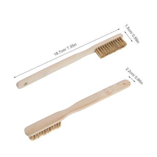 STOBAZA Rock Climbing Brush with Wood Handle and Boars Bristle for Powerful Scrubbing and Comfortable Grip, for Indoor Rock Climbing and Bouldering Hold Cleaning