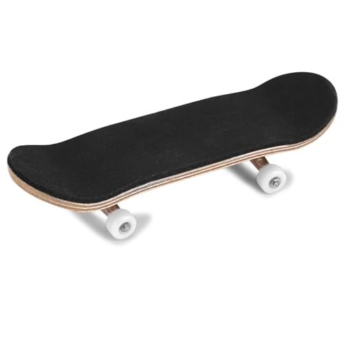 HERCHR Finger Boards, 1Pc Maple Wooden Alloy Fingerboard Finger Skateboards Creative Fingertips Daliy Playing Relaxing Movement Set with Box for Relax Play (White) - color: White