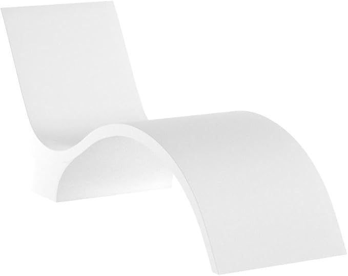 Ledge Lounger - Signature Chaise Deep - Inside Pool & Sun Shelf Lounge Chair - Designed for Deep Shelves 10”-15” - Compatible with All Pool Types - Poolside & Sun Deck Tanning - Set of 2 - White