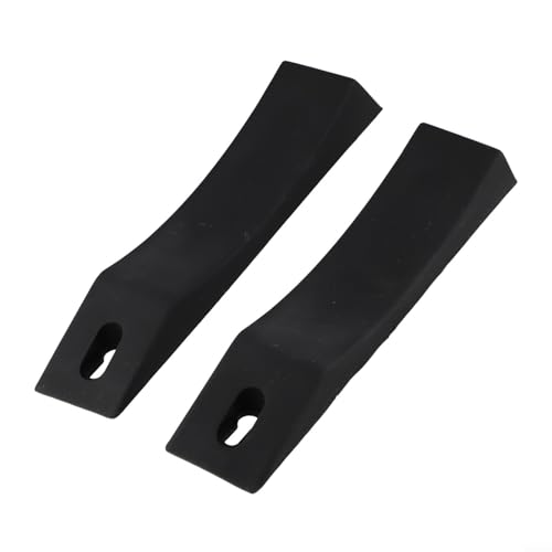 Silicone Deadlift Wedge Blocks, for Weight Lifting, Anti-Slip Barbell Loading Pads, for Powerlifting Squat, Portable Gym Accessories to Load Plates Easy(Black) - size: Black