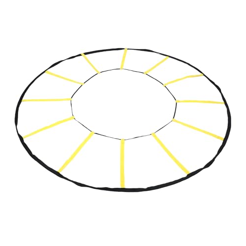 LICAEVEY Nylon Circular Agility Training Ladder, 12 Rungs Design, Enhance Athletic Performance, Soccer Basketball Training Tool